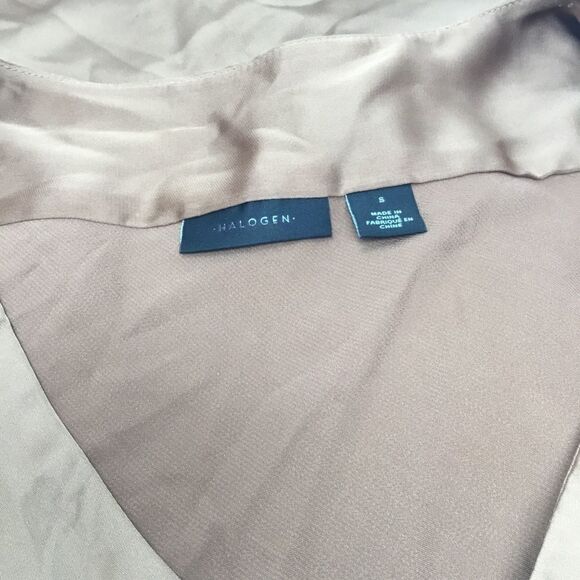 Halogen V-Neck Satin Tank C4 - Picture 6 of 7